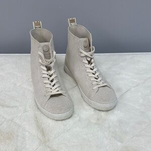 Michael Kors Cream High-Top Sneakers